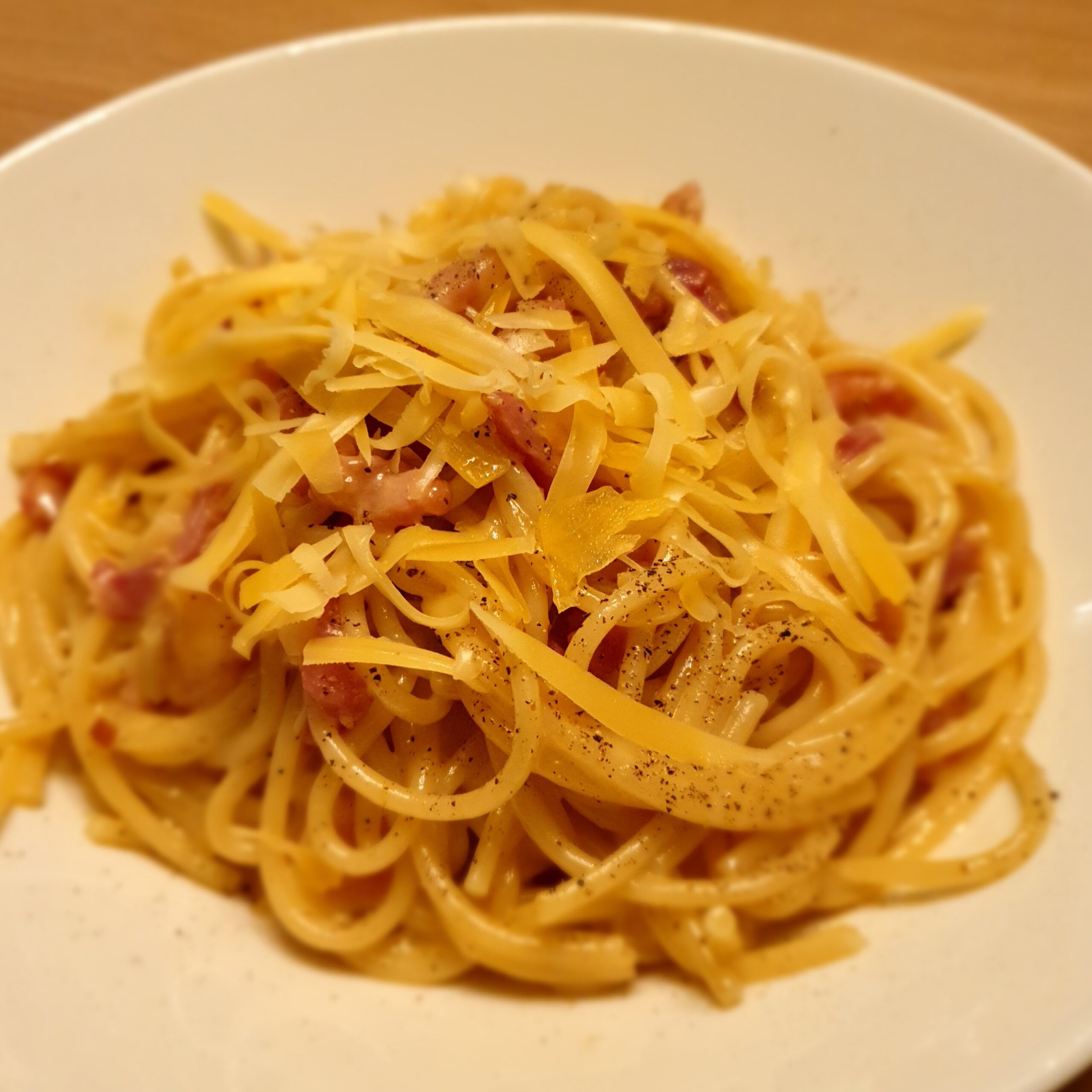 Spaghetti alla carbonara zonder poespas